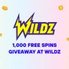 1,000 Free Spins Giveaway at Wildz