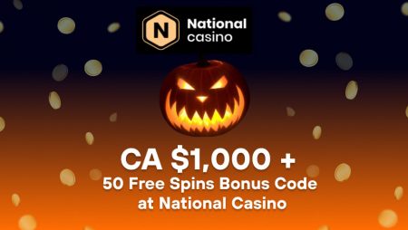 CA$1,000 + 50 Free Spins Bonus Code at National Casino