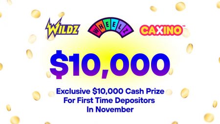 Exclusive $10,000 Cash Prize for First Time Depositors in November